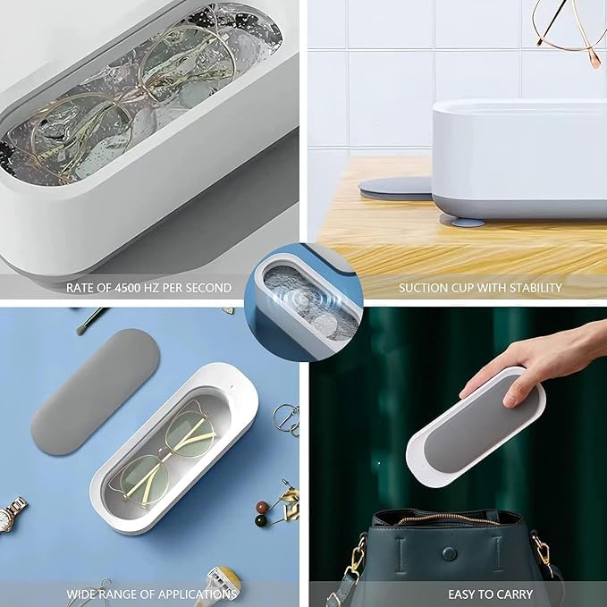 Mini Ultrasonic Jewellery & Eyeglass Cleaner Machine | Deep Clean Power at Home! 🧼