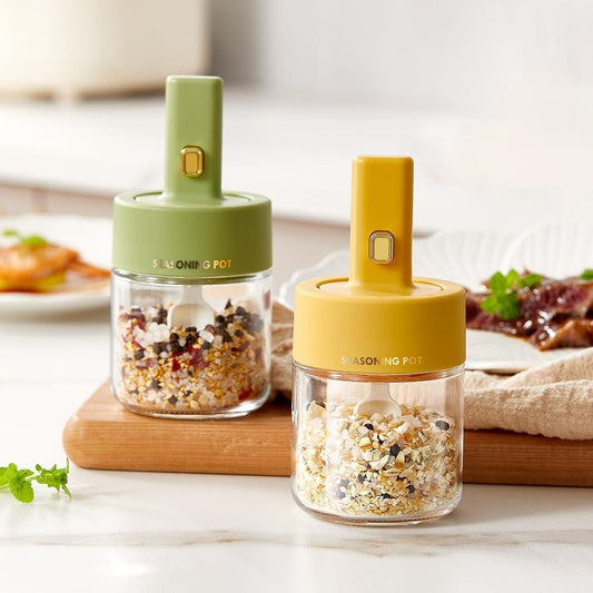Smart Spice Jar with Integrated Spoon