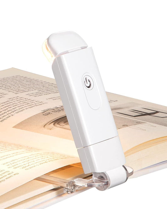 Gentle Glow Clip-On: USB-Rechargeable Eye-Care Reading Light