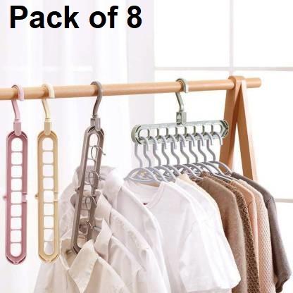 “Foldable Space-Saving Hangers – Pack of 8”