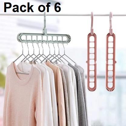 “Foldable Space-Saving Hangers – Pack of 6”