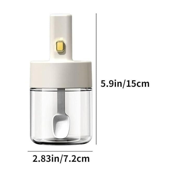 Smart Spice Jar with Integrated Spoon