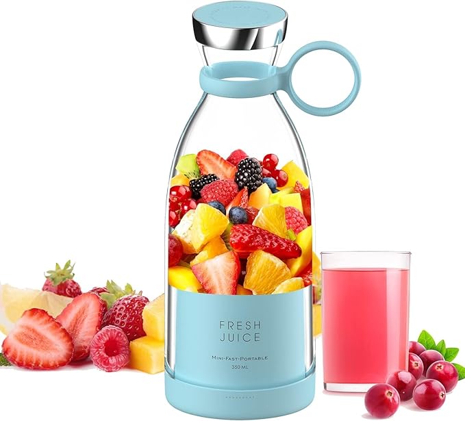 6-in-1 Portable Blender Bottle – For Juices, Smoothies, Baby Food & More!