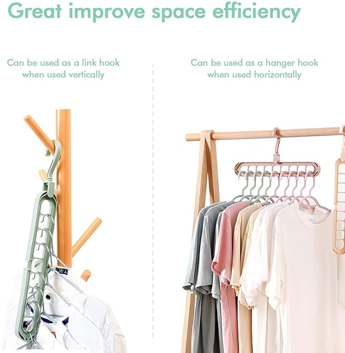“Foldable Space-Saving Hangers – Pack of 8”