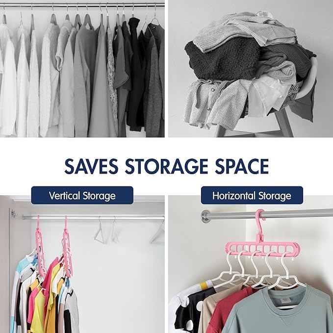 “Foldable Space-Saving Hangers – Pack of 8”