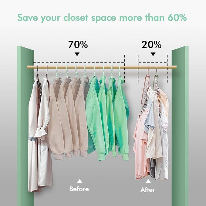 “Foldable Space-Saving Hangers – Pack of 8”