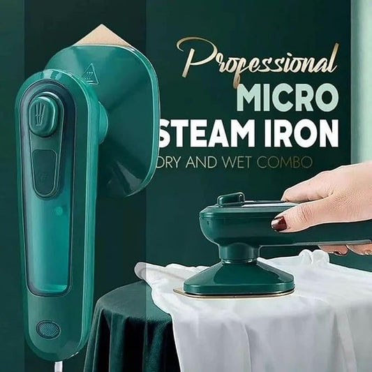 Mini Iron & Steamer | 2-in-1 Dry & Wet Press!