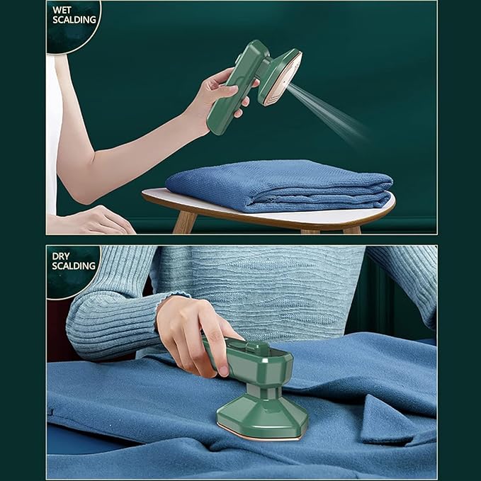 Mini Iron & Steamer | 2-in-1 Dry & Wet Press!