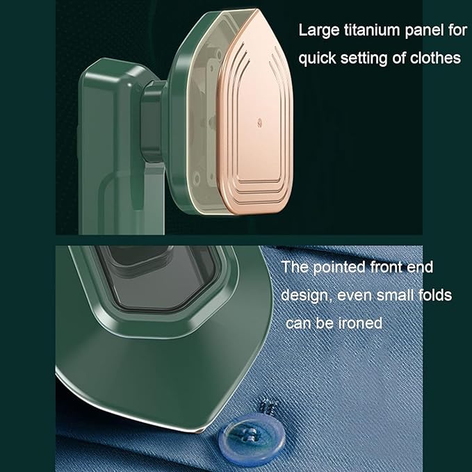 Mini Iron & Steamer | 2-in-1 Dry & Wet Press!