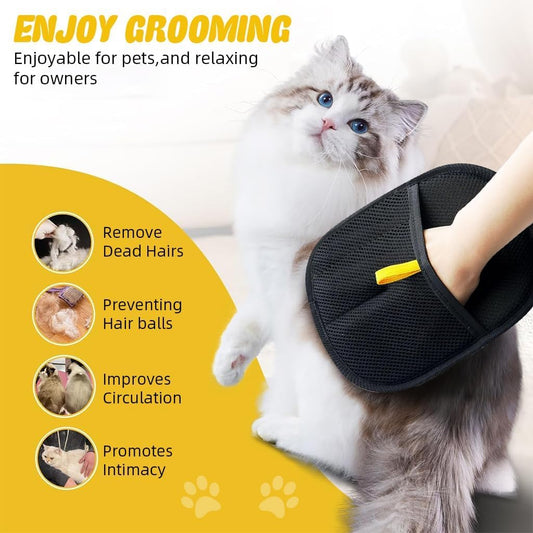 Pet Hair Removal Glove for Cats & Dogs